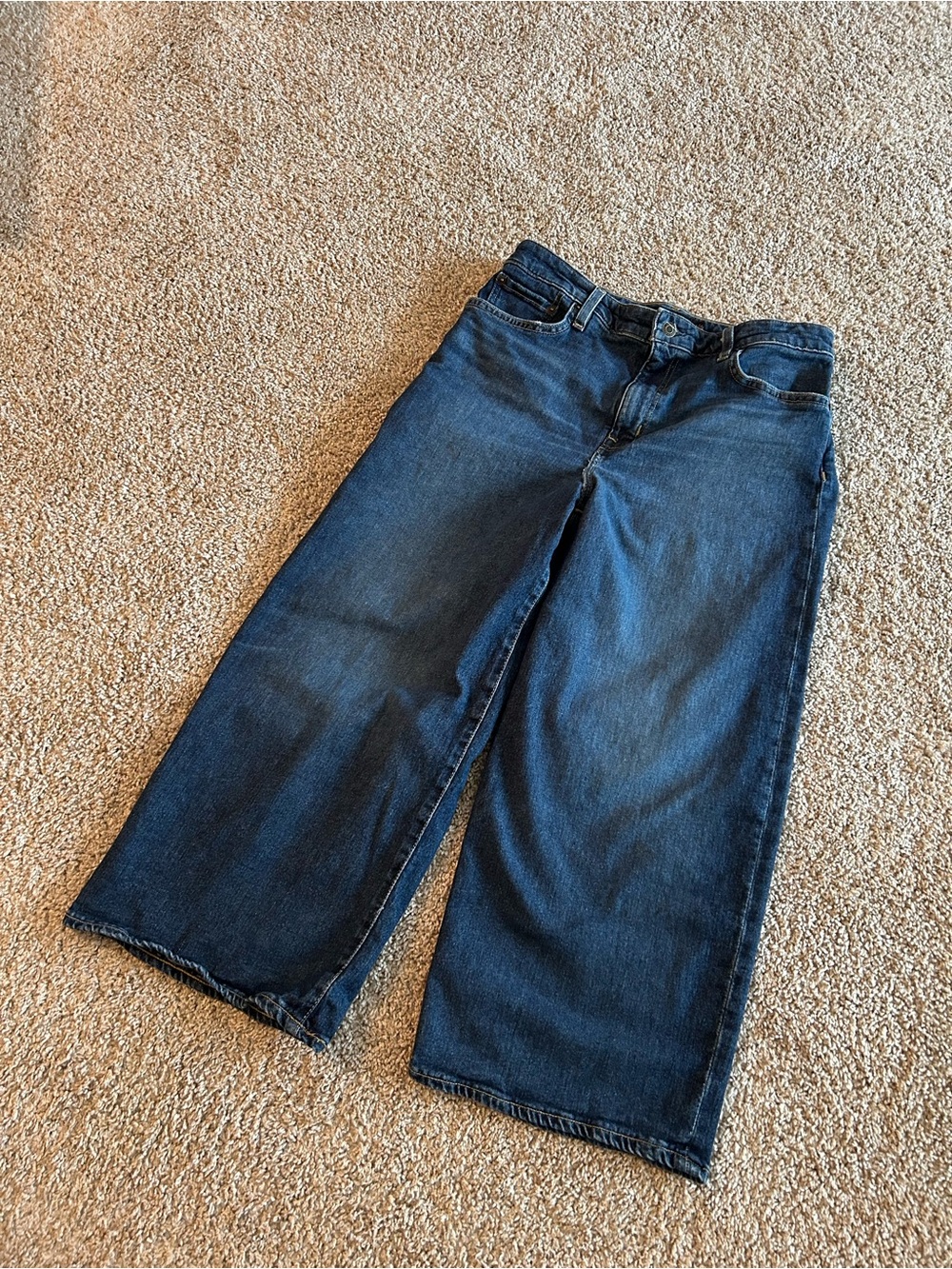 Lauren Ralph Lauren Wide Leg Cropped Jeans